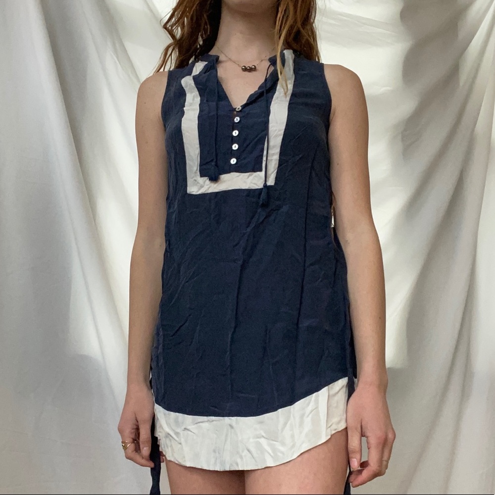 Anthropologie silk tunic